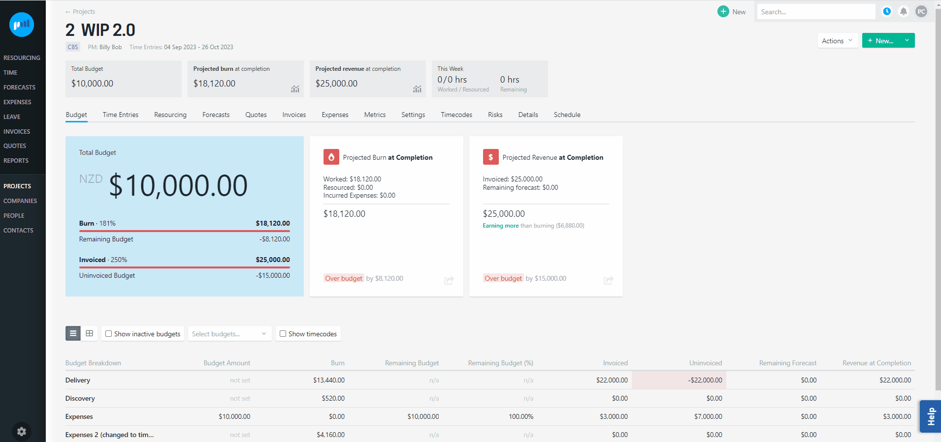 Apply cost rate card to project-gif