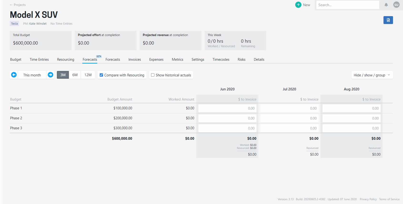 Use cumulative percentage complete for fixed/progress invoicing